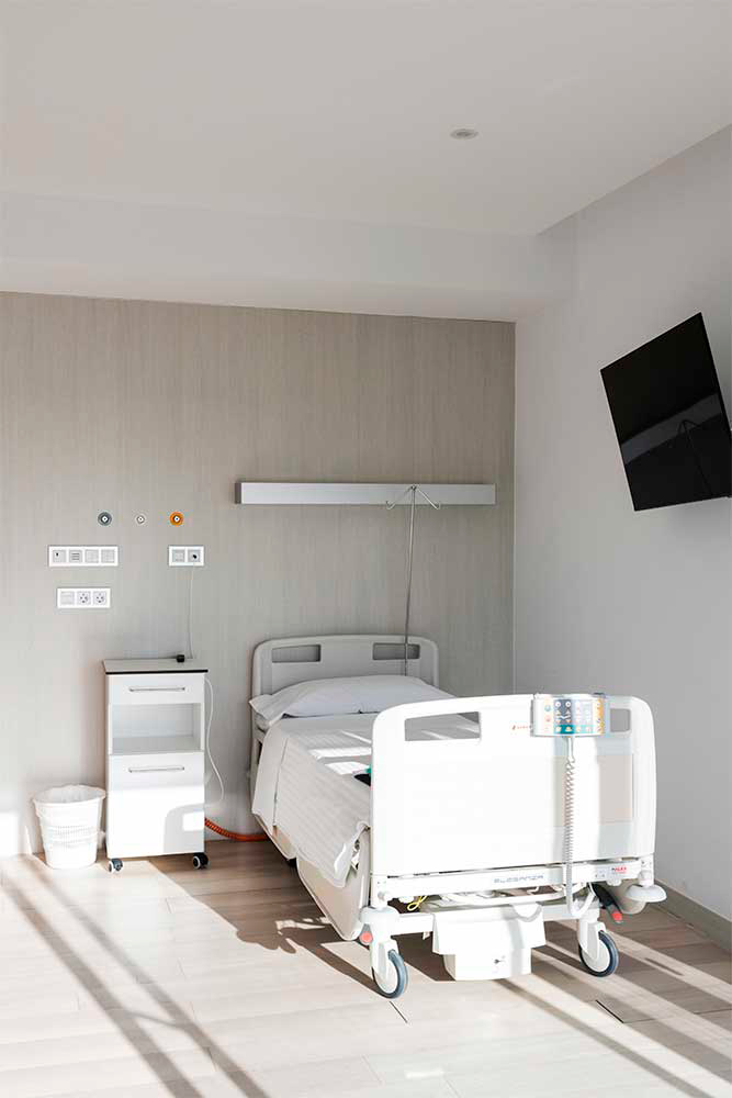 habitaciones. Instalaciones. Hospital Recoletas Salud Marbella
